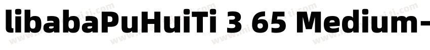 libabaPuHuiTi 3 65 Medium字体转换